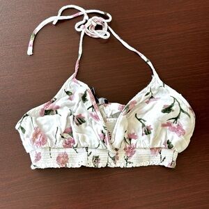 Forever 21 flower crop top